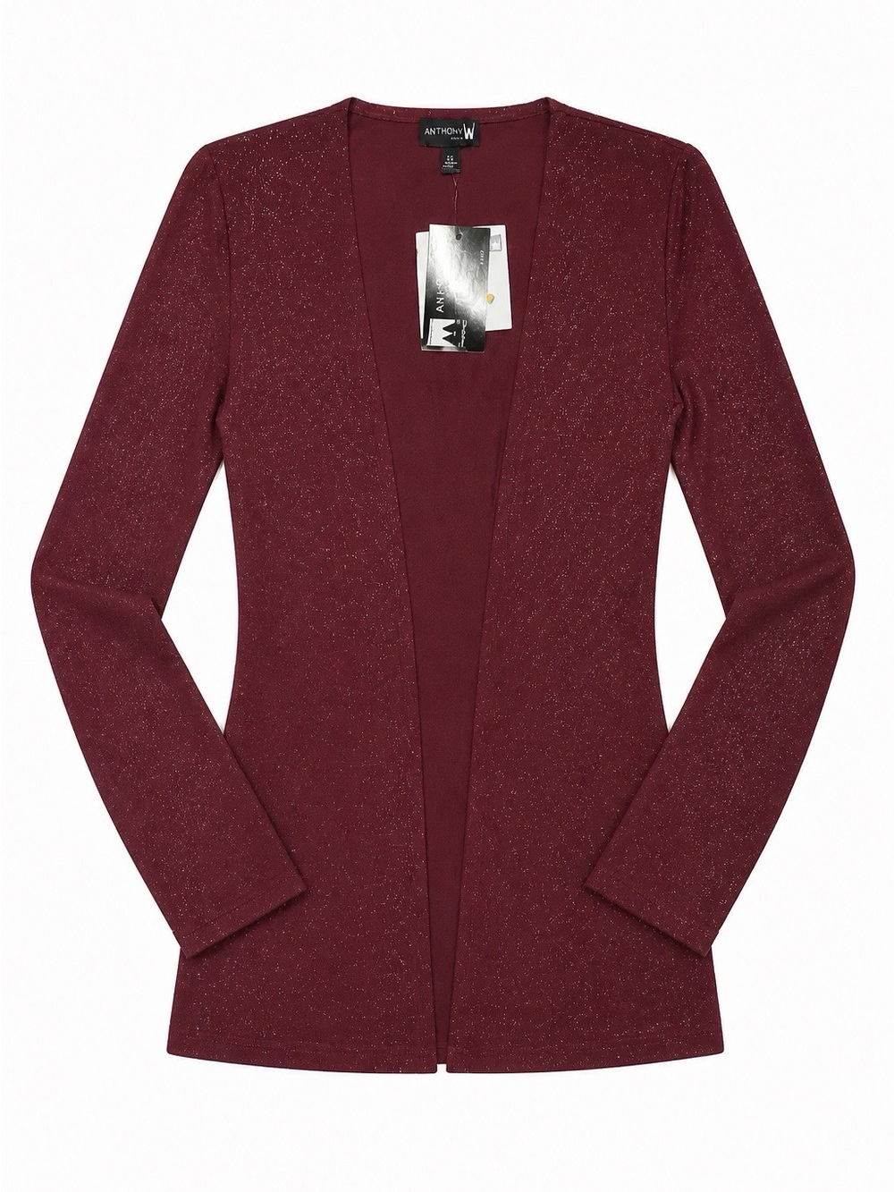 Antthony Burgundy Sparkle Cardigan